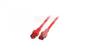 Kabel krosowy/ Patchcord SFTP 1m Cat.6 LSZH czerwony / EFB
