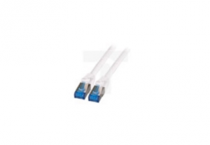 Patchcord SFTP 0,25m Cat6a Superflex biały na kablu Cat7