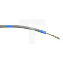 Przewód jednożyłowy linkowy, 0,2 mm², 7/0,2 mm, 24 AWG, PVC, 1 kV AC, Niebieski/Szary, dł. 100m, RS PRO