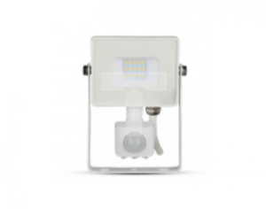 Projektor LED 10W 800lm 4000K Dioda SAMSUNG z czujnikiem ruchu PIR Biały IP65 434
