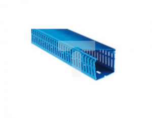 Koryto kablowe Niebieski PVC Otwarty Koryto panelowe z otworami 60 mm 60mm 2m RS PRO