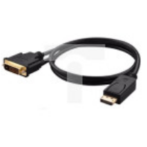 Kabel przyłącze wtyk DVI - wtyk Displayport 10,8Gb/s 4K 30Hz wideo HD 3D HDCP 1.4 DP14 /3m/