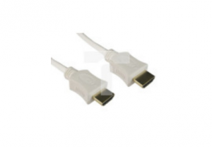 Zespół cyfrowych kabli wideo i monitorowych 1m Wtyk HDMI to Wtyk HDMI Biały