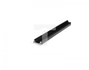 Profil aluminiowy Surface14 anodowany czarny TOPMET nawierzchniowy szeroki do taśmy led RGBW 12mm LUX05507 /2m/