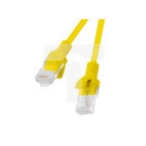 Kabel krosowy patchcord U/UTP kat.5e 0,25m żółty /opak=10szt./
