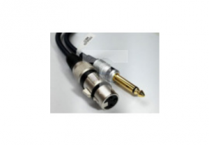 Kabel przyłącze mikrofonowe gn.XLR 3p/wt.Jack 6,3 mono MK17 /7,5m/