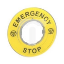 Etykieta emergency STOP 3D ZBY9320 /5 szt./