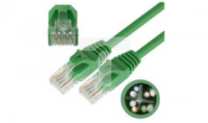 Patchcord UTP kat.6 kabel sieciowy LAN 2x RJ45 zielony 5m NEKU