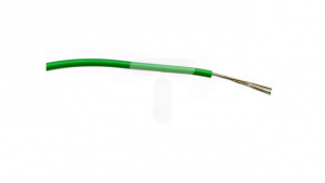 Przewód jednożyłowy linkowy, 0,2 mm², 7/0,2 mm, 24 AWG, PVC, 1 kV AC, Zielony, dł. 500m, RS PRO