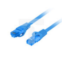 Kabel krosowy patchcord S/FTP kat.6A LSZH CCA niebieski 3m
