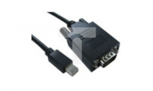 Kabel DisplayPort 1m Męskie Mini DisplayPort to Męski kabel VGA Czarny