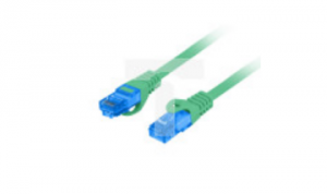 Kabel krosowy patchcord S/FTP kat.6A LSZH CCA zielony 2m