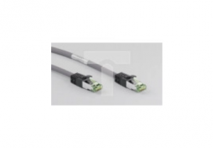 Kabel krosowy patchcord S/FTP (PiMF) kat.8.1 LSZH szary 15m 55142