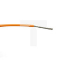Przewód jednożyłowy linkowy, 1 mm², 32/0,2 mm, 24 AWG, PVC, 1,5 kV AC, Pomarańczowy, dł. 100m, RS PRO