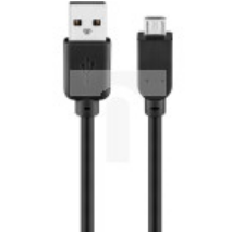 Kabel micro USB 2.0 Hi-Speed, 0.6m czarny 93922