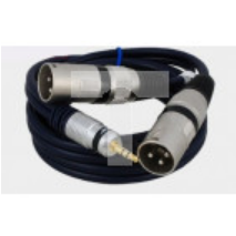 Kabel przyłącze dedykowane do mikserów 2x wtyk XLR/wtyk Jack 3.5 stereo MK32/B /1,5m/