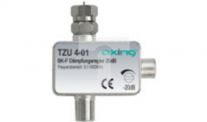Tłumik regulowany DVB-T TZU 4-01 gn.F / wt.F TZU 4-01