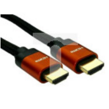 0.5m 8K HDMI M-M 28awg Copper/Orange Alu