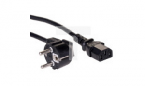 Kabel zasilający AK-PC-01A IEC C13 CEE 7/7 250V/50Hz 1.5m AK-PC-01A