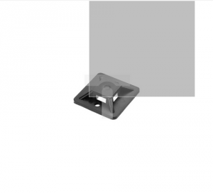 Uchyt opaski kablowej, samoprzylepny, 30x30 mm, czarny, 50 sztuk,OR-AE-13203/50