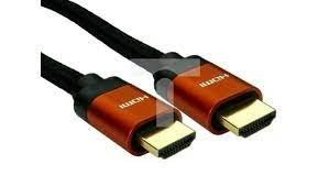 1m 8K HDMI M-M 28awg Copper/Orange Alumi