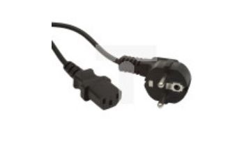 Kabel zasilający CEE 7/7 - IEC 320 C13 1.8m VDE czarny CA-C13C-11CC-0018-BK