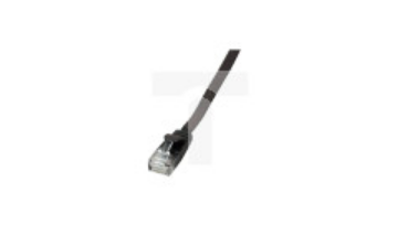 Kabel krosowy patchcord płaski UTP 5m Cat.6A czarny / EFB