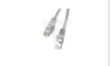 Kabel krosowy patchcord F/UTP kat.6 0,5m szary
