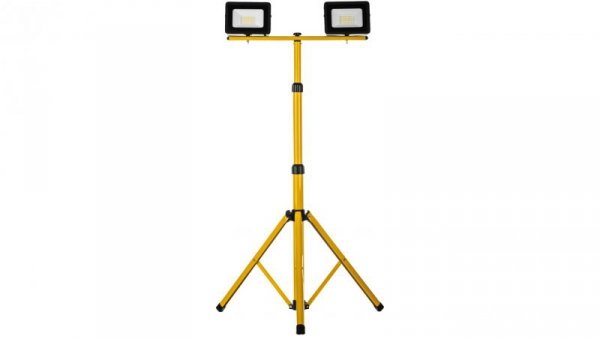 Projektor LED na statywie żółty 2x30W 2x2350lm IP65 6400K SL-S01