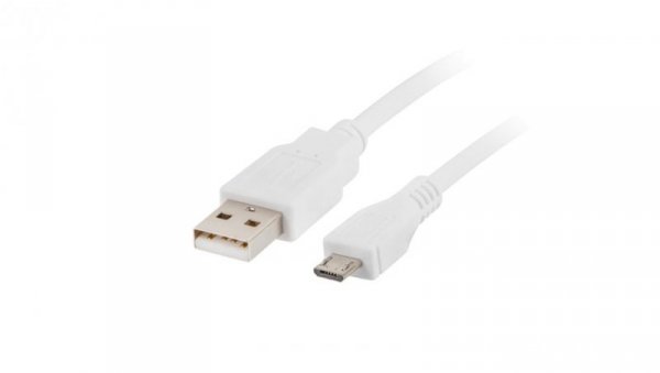 Przewód połączeniowy USB 2.0 High Speed 1m USB - microUSB biały CA-USBM-10CC-0010-W