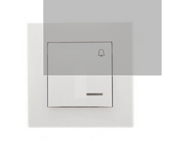 MILANO (Biały) Przycisk dzwonek” z podświetleniem ŁP-6LS.BI