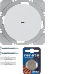KNX RF przycisk radiowy 1-krotny płaski quicklink biały połysk Berker R.1/R.3 85655239