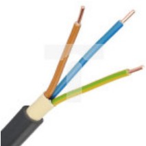 Kabel energetyczny YKY 3x2,5 żo 0,6/1kV /100m/