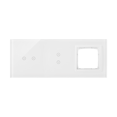 Simon Touch ramki Panel dotykowy S54 Touch, 3 moduły, 2 pola dotykowe poziome + 2 pola dotykowe pionowe + 1 otwór na osprzęt S54