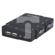 Przełącznik KVM VGA/USB 4x1 4-Portowy z Audio/Mic MHT 151269