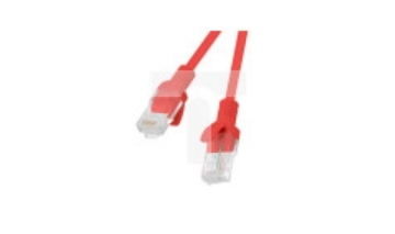 Kabel krosowy patchcord U/UTP kat.5e 5m czerwony PCU5-10CC-0500-R