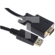 Kabel DisplayPort 2m Męskie DisplayPort to Męski adapter VGA Czarny