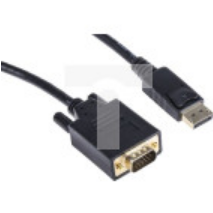 Kabel DisplayPort 1m Męskie DisplayPort to Męski adapter VGA Czarny