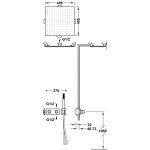 Tres B-SYSTEM Zestaw baterii termostatycznej podtynkowej 2-drożnej B-system prysznicowej-30725206AC