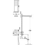 Tres THERM-BOX Zestaw baterii termostatycznej podtynkowej 2-drożnej Therm-box prysznicowej-20225055AC
