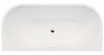Besco Vica Slim+ wanna symetryczna 150 + syfon z przelewem czarny WAVS150C+