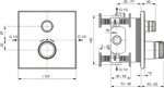 Ideal Standard Ceratherm Navigo Bateria termostatyczna natryskowa podtynkowa A7301A2