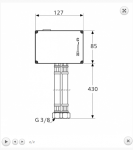 Ideal Standard CERAPLUS ŚCIENNY ELEKTRONICZNY TERMOSTAT A3813NU