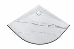 Besco Vexo Marble brodzik półokrągły 90 VM9090P