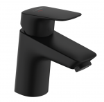 Hansgrohe Logis Jednouchwytowa bateria umywalkowa 70 CoolStart z kompletem odpływowym z cięgłem czarny mat 71072670