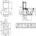 Ideal Standard Connect miska WC kompaktowa stojąca biała E803701