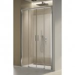Sanswiss Top-Line S drzwi rozsuwane czteroczęściowe 140cm profil srebrny mat TLS41400107