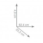 Gedy Edera Półka 62 cm Ścienna chrom ED44