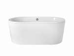 Besco Victoria wanna 160 pod zabudowę + syfon chrom z przelewem slim WKV160WZS