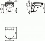 Ideal Standard tempo miska wisząca krótka 48 cm T328801